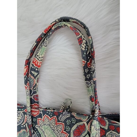 Vera Bradley Floral Nomadic Orginal Tote Bag  Large Gray Green - Picture 8 of 8